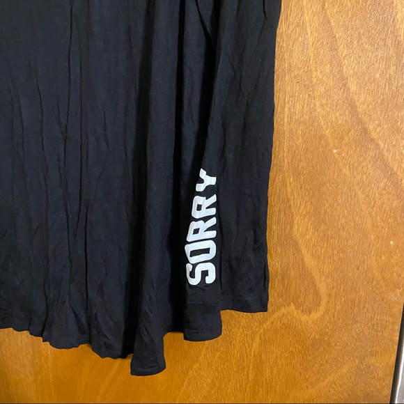 Rue plus size graphic sorry I’m not sorry long sleeve shirt size 3X - Picture 3 of 7